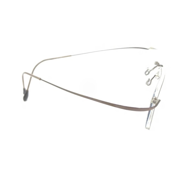 Silhouette 7395 40 6055 Titanium Brown Rimless Eyeglasses Frames 19 145 Austria - Picture 4 of 13